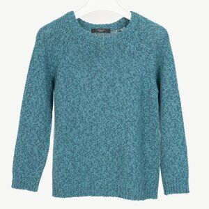 Weekend Max Mara Marled Blue Raglan-Sleeve Sweater